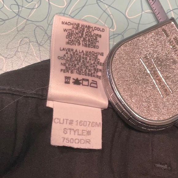 NYDJ Black Denim Jeans with Black Sequins - Picture 6 of 6